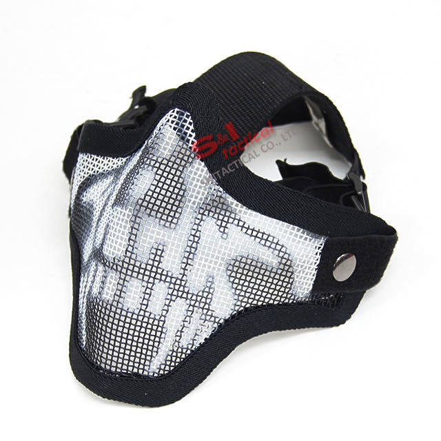 TMC V5 Strike Mesh Half Face Skull Mask